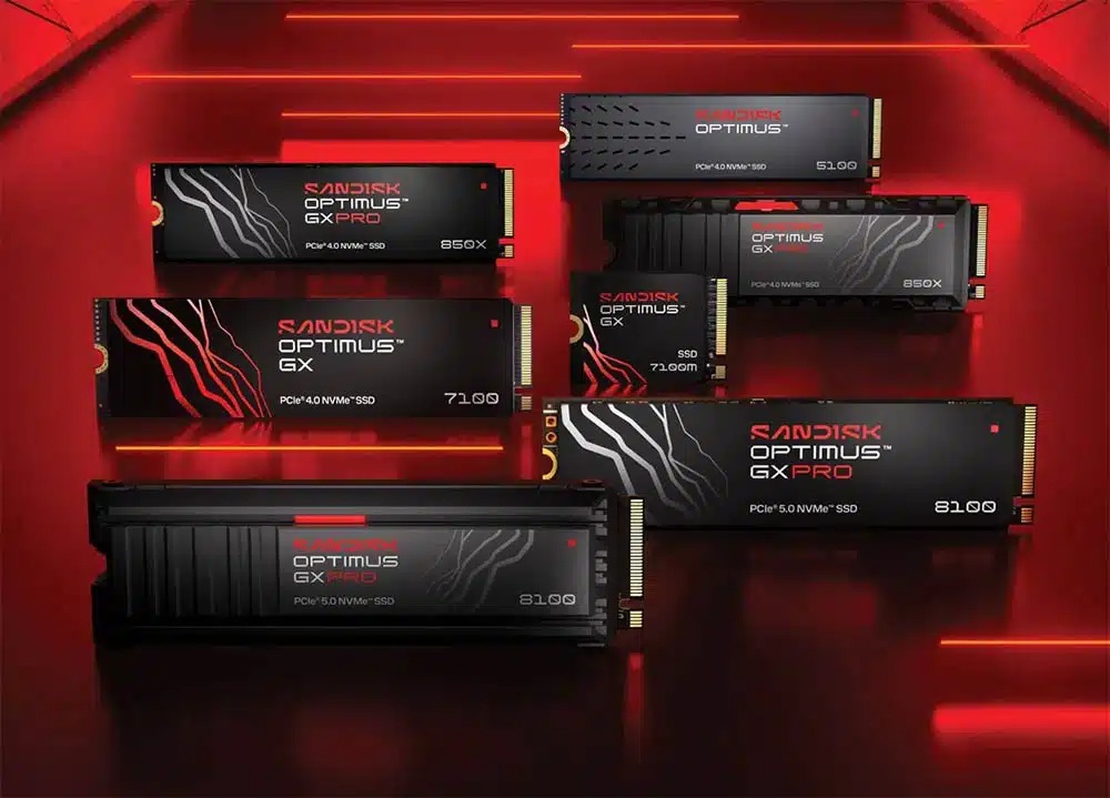 SanDisk elimina las marcas «WD Blue» y «WD_Black» de los SSD, serán reemplazadas por Optimus, Optimus GX y Optimus GX Pro