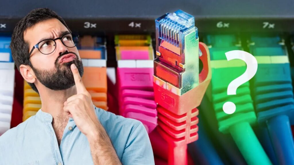 Por qué algunos cables Ethernet son azules, negros o naranjas y qué significa para la velocidad de tu conexión