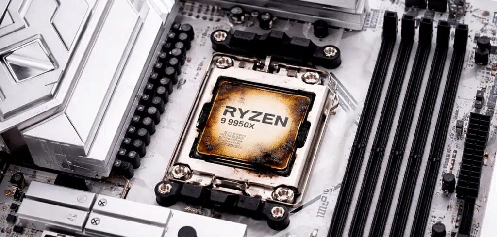 Dos Ryzen 9 9950X pasan a mejor vida en la misma ASRock X870 con la última BIOS