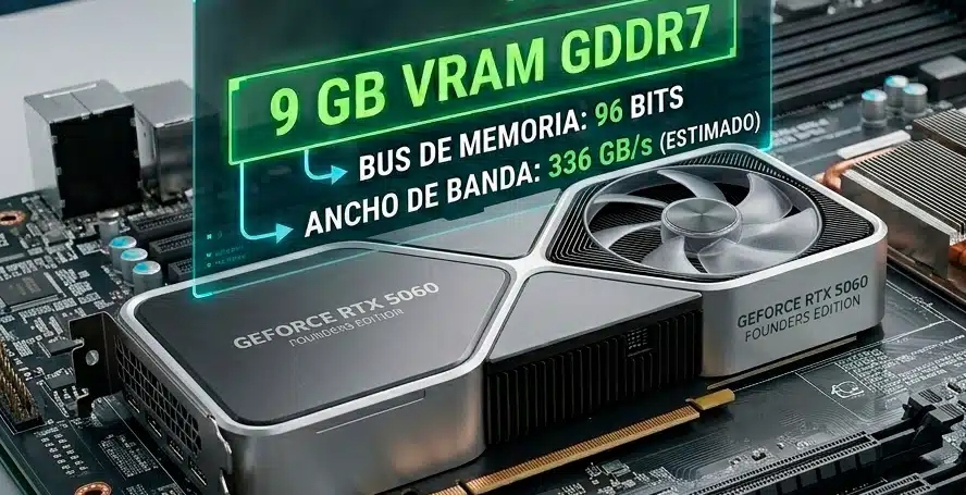 NVIDIA estaría preparando una GeForce RTX 5060 Ti y RTX 5060 con 9 GB de VRAM e interfaz de 96 bits