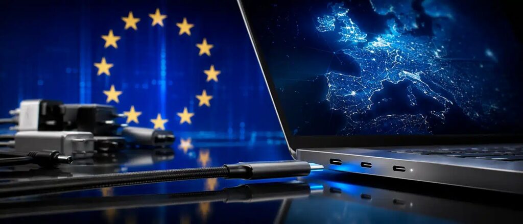 Desde hoy, los ordenadores portátiles que se vendan en Europa tendrán que usar el puerto USB-C como método de carga