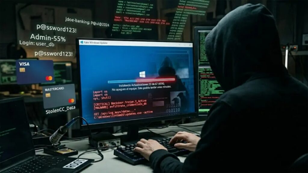 Nueva estafa suplanta Windows Update: así roban tus contraseñas sin que lo notes
