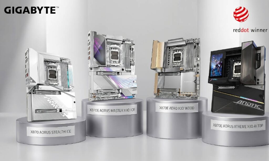 GIGABYTE gana cuatro Red Dot Design Awards 2026