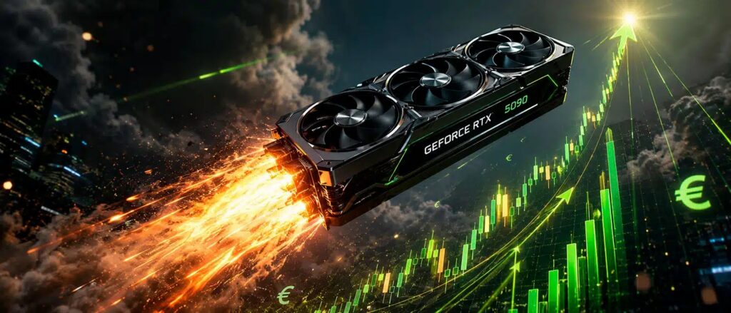 NVIDIA GeForce RTX 5090 serán 425 euros más caras: llegarán a costar hasta 6.000 euros