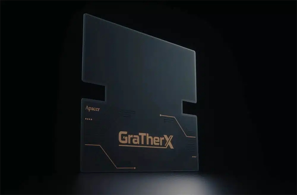 Apacer GraTherX, pad térmico con grafeno y cobre diseñado para bajar hasta 23,4 °C la temperatura de la RAM DDR5