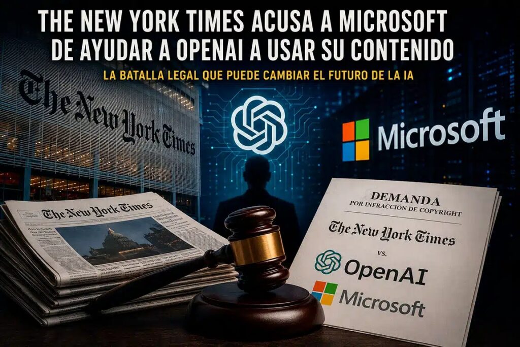 El New York Times acusa a Microsoft de ayudar a OpenAI a usar su contenido protegido para entrenar la IA