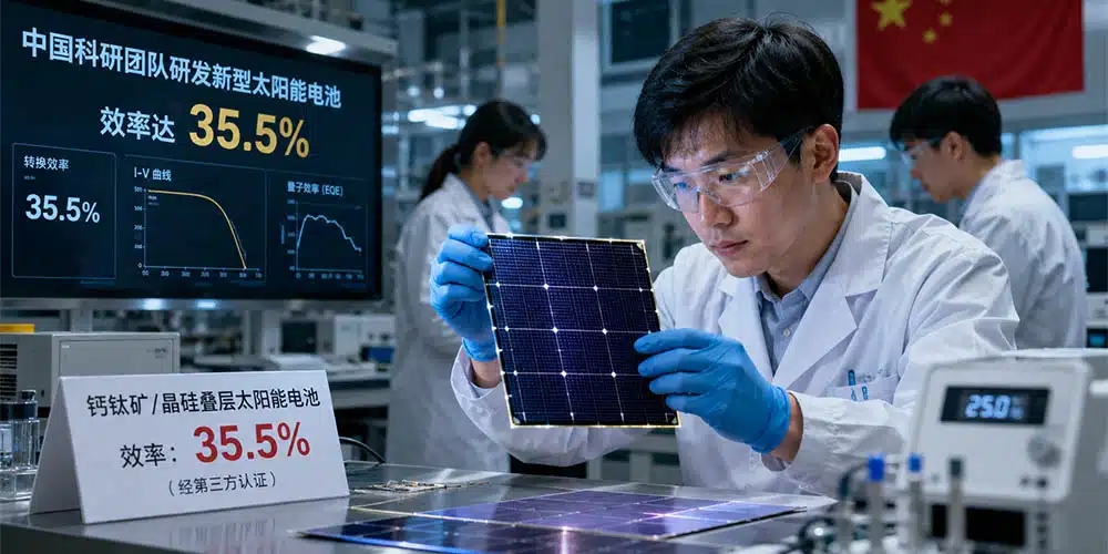 China desarrolla una nueva célula solar que consigue una eficiencia del 35,5%, mucho más alta que las disponibles a nivel comercial