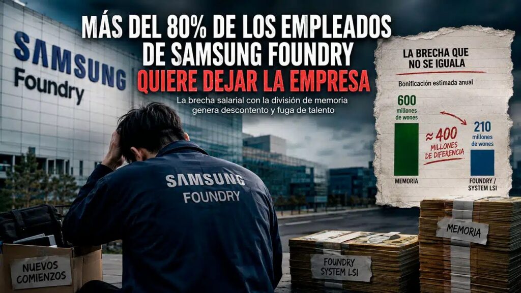 El 81% de los empleados de Samsung Foundry contemplan abandonar la compañía si no les aumentan el sueldo