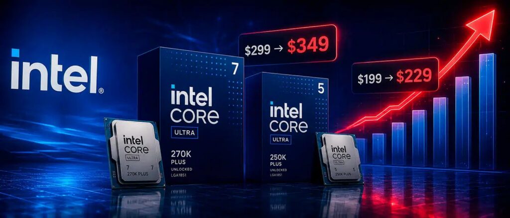 En silencio, Intel subió el precio recomendado de sus CPU Core Ultra 7 270K Plus y Core Ultra 5 250K Plus