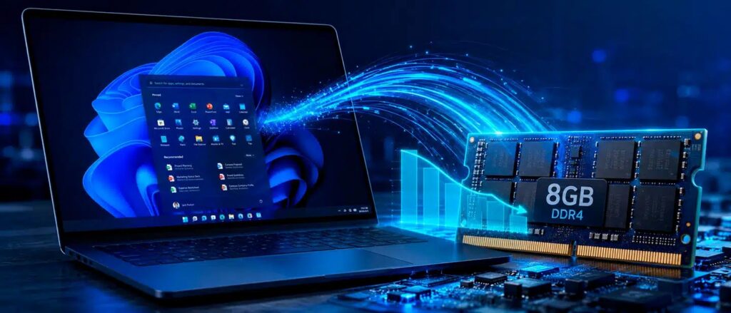 Microsoft promete hacer que Windows 11 coma menos memoria debido a la oleada de nuevos PC con 8 GB de RAM