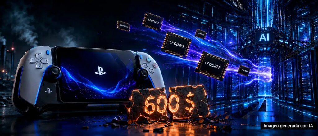 La PlayStation 6 Portátil costará más de 600 dólares/euros por el encarecimiento de la RAM
