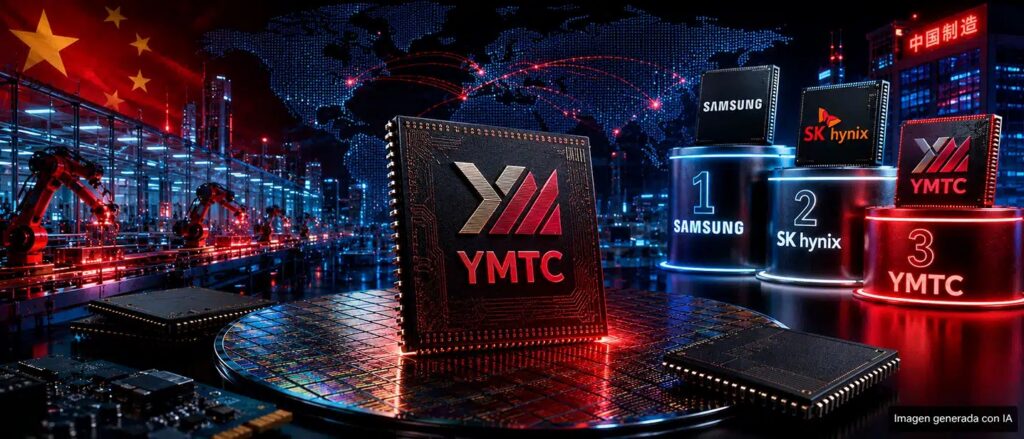 La compañía china YMTC se convierte en el tercer mayor fabricante de memoria NAND del mundo