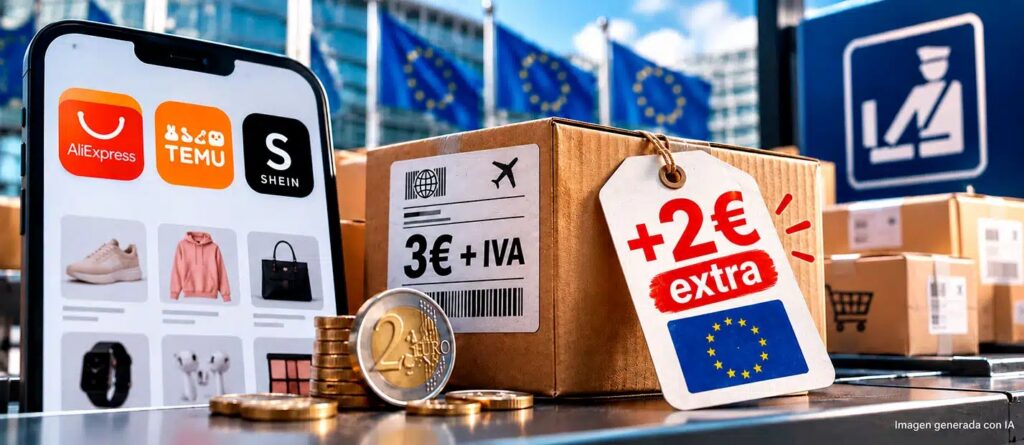 Comprar en AliExpress o SHEIN será aún más caro: la UE añade una nueva tasa de 2 euros (que se suma a la de 3 euros)