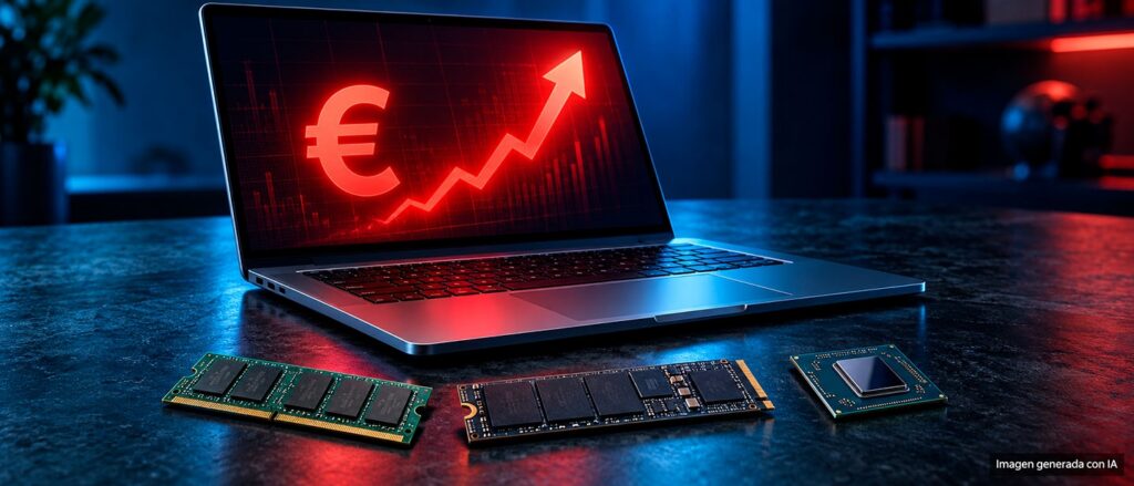 La CPU, RAM y SSD ya supone el 68% del coste de un portátil de 900 euros