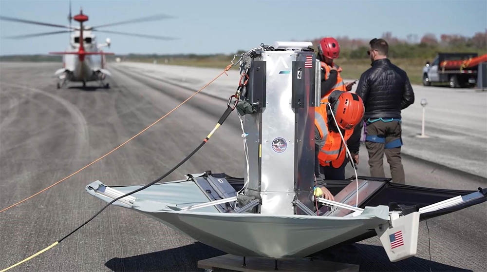EE.UU. comienza las pruebas de Ghost, un sistema de transporte que envía hasta 10 toneladas de suministros desde la órbita a la Tierra en 90 minutos