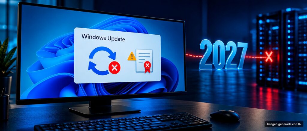 Si no actualizas Windows 11 te quedarás sin Windows Update a mediados de 2027