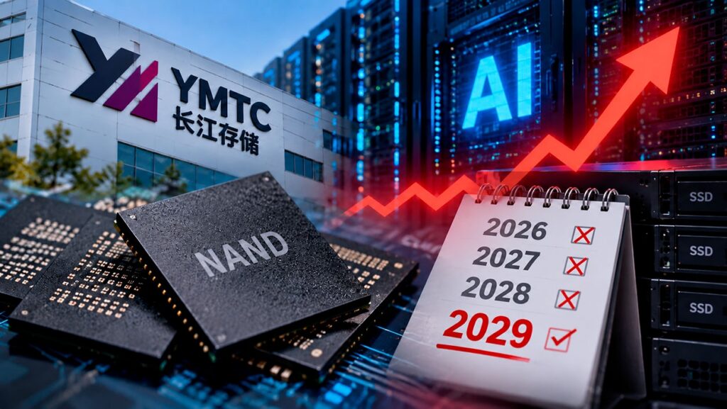 YMTC pone fecha al fin de la escasez de memoria NAND: 2029